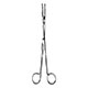 MILTEX MAIER Uterine Dressing Forceps, 10" (25.4 cm), straight, without ratchet, serrated jaws 5 X 30 mm. MFID: 30-840