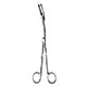 MILTEX MAIER Uterine Dressing Forceps, 10" (25.4 cm), curved, without ratchet, serrated jaws 5 X 30 mm. MFID: 30-845