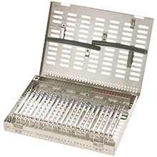 MILTEX Thompson 22 Cassette, 8 x 10 7/8 x 1 3/16 (inches), 204 x 276.5 x 30 (mm). MFID: 3-118122