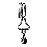 MILTEX Occlusion Clamp for Arteriovenous Cannula, 1-3/4" (4.4 cm) cross action. MFID: 3-2000
