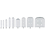 MILTEX Tip-It Instrument Protectors, Clear, Vented, Size 5, 50/Pack. MFID: 3-2505C