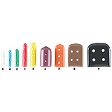 MILTEX Tip-It Instrument Protectors, Solid, Vented, Size 6, Maroon, 50/Pack. MFID: 3-2506V