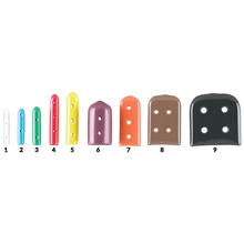 MILTEX Tip-It Instrument Protectors, Solid, Vented, Size 7, Orange, 50/Pack. MFID: 3-2507V
