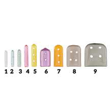 MILTEX Tip-It Instrument Protectors, Tinted, Vented, Size 9, Black, 50/Pack. MFID: 3-2509T