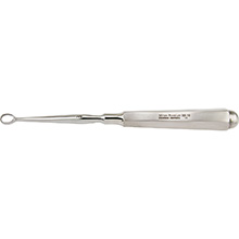 MILTEX PIFFARD DERMAL Curette, 6-1/4" (161mm), oval, size 3: 8.5mm x 8.4mm (6.1mm inside diameter). MFID: 33-10