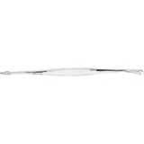 MILTEX SAALFELD Comedone Extractor, 5-3/4" (147mm), Double-Ended, Spoon End 5.1mm wide, Acne Lancet End 2.8mm wide. MFID: 33-204
