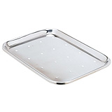 MILTEX Mayo Tray, Size 13, Perforated, 14" x 10" x 5/8". MFID: 3-922