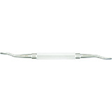 MILTEX HOWARD Bone File, 7" (180mm), no. 12, double-ended, 6.3mm wide and 5.3mm wide, plain serrations. MFID: 40-1381