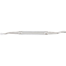 MILTEX HOWARD Bone File, 7" (180mm), no. 12A, double-ended, 5.3mm wide and 5.3mm wide, one end plain, other end cross serrated. MFID: 40-1382