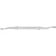MILTEX HOWARD Bone File, 7-1/4" (182mm), no. 12CA, double-ended, 6.8mm wide and 5.3mm wide, cross serrations. MFID: 40-1385