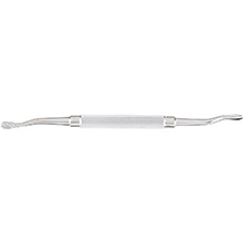 MILTEX HOWARD Bone File, 7-1/4" (182mm), no. 12CA, double-ended, 6.8mm wide and 5.3mm wide, cross serrations. MFID: 40-1385