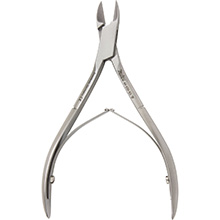 MILTEX Nail Nipper, 4-3/8" (112mm), Straight Jaws, Double Spring, Stainless Steel. MFID: 40-225-SS
