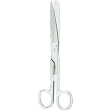 MILTEX Moleskin & Felt Scissors, 7-1/2" (19.1 cm), sharp-blunt points, curved. MFID: 40-465