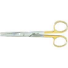 MILTEX MAYO Dissecting Scissors, 5-3/4" (145mm), Tungsten Carbide, straight, standard beveled blades. MFID: 5-120TC
