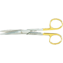MILTEX MAYO Dissecting Scissors, 5-3/4" (145mm), Curved, Standard Beveled Blades, Carb-N-Sert. MFID: 5-122TC
