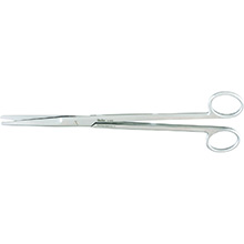 MILTEX MAYO Dissecting Scissors,9-1/4" (233mm), Straight, Standard Beveled Blades. MFID: 5-128