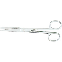MILTEX Standard Pattern Operating Scissors, straight, 5-3/4" (145mm), Standard Pattern, sharp-blunt points. MFID: 5-16
