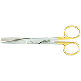 MILTEX Standard Pattern Operating Scissors, straight, 5-1/2" (14cm), sharp-blunt points, Carb-N-Sert, Tungsten Carbide. MFID: 5-16TC