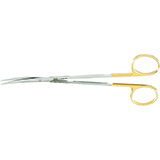 MILTEX Delicate Pattern METZENBAUM Scissors, 7" (179mm), curved, sharp points, Tungsten Carbide. MFID: 5-182B-TC