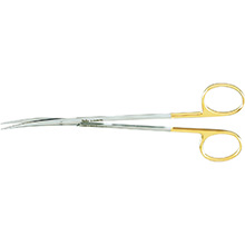 MILTEX Delicate Pattern METZENBAUM Scissors, 7" (179mm), curved, sharp points, Tungsten Carbide. MFID: 5-182B-TC