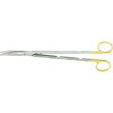 MILTEX Standard Pattern METZENBAUM-NELSON Scissors, 9-1/4" (232mm), Tungsten Carbide, curved, blunt points. MFID: 5-188TC