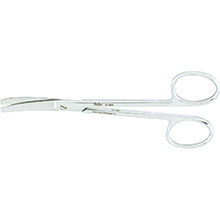 MILTEX WAGNER Plastic Surgery Scissors, 4-3/4" (119mm), curved, blunt-blunt points. MFID: 5-280