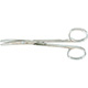 MILTEX WAGNER Plastic Surgery Scissors, 4-3/4" (119mm), curved, blunt-blunt points, serrated blade. MFID: 5-281