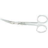 MILTEX WAGNER Plastic Surgery Scissors, 4-3/4" (12.1 cm), straight, sharp-sharp point, serrated blade. MFID: 5-282A