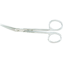 MILTEX WAGNER Plastic Surgery Scissors, 4-3/4" (12.1 cm), straight, sharp-sharp point, serrated blade. MFID: 5-282A
