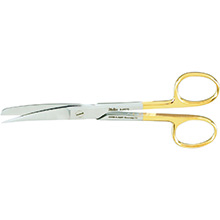 MILTEX Operating Scissors, 5-3/4" (145mm), tungsten carbide, Standard Pattern, curved, sharp-blunt points. MFID: 5-46TC