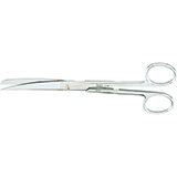 MILTEX Standard Pattern Operating Scissors, curved, 7-1/2" (19.1cm), sharp-blunt points. MFID: 5-49