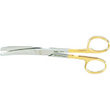 MILTEX Operating Scissors, 5-3/4" (145mm), Curved, Blunt/Blunt Points, Tungsten Carbide. MFID: 5-56TC