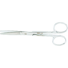 MILTEX Lightweight Operating Scissors, 5-1/8" (130mm), Straight, Blunt-Blunt Points. MFID: 5-62