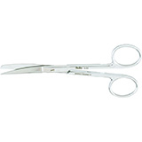 MILTEX Lightweight Operating Scissors, 5" (127mm), Curved, Sharp-Blunt Points. MFID: 5-64