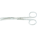 MILTEX Lightweight Operating Scissors, 5-1/8" (130mm), Curved, Blunt-Blunt Points. MFID: 5-65