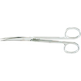 MILTEX BROPHY Operating Scissors, 5-5/8" (143mm), curved, sharp/sharp, with one serrated blade. MFID: 5D-326