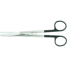 MILTEX MAYO Scissors, 6-3/4" (172mm), SuperCut, Curved, one serrated blade. MFID: 5-SC-126