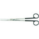 MILTEX MAYO Scissors, 9-1/4" (232mm), SuperCut, curved, one serrated blade. MFID: 5-SC-130