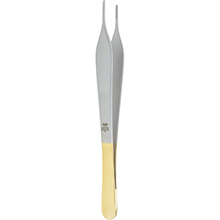 MILTEX HUDSON (EWALD) Dressing Forceps, 6" (151mm), cross-serrated tips, Tungsten Carbide. MFID: 6-113TC