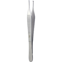 MILTEX HUDSON (EWALD) Tissue Forceps, 6" (151mm), 1 x 2 Teeth. MFID: 6-115