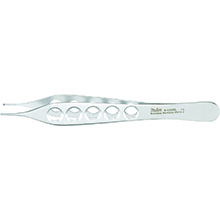 MILTEX ADSON Dressing Tissue & Suture Forceps, 4-3/4" (119.5mm), 1 x 2 teeth, with Tying Platform, lightweight fenestrated handles. MFID: 6-123XL