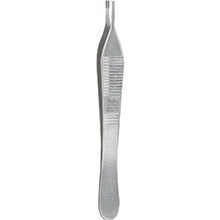 MILTEX BROWN-ADSON Tissue Forceps, 4-3/4" (122mm), Straight, 7 x 7 Grasping Teeth. MFID: 6-124