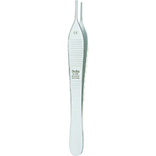 MILTEX DEBAKEY-ADSON Tissue Forceps, 4-7/8" (123mm), straight, atraumatic tips 1.5mm wide. MFID: 6-125