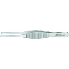MILTEX HEANEY Tissue Forceps, 5-3/8" (138mm), cross serrated tips, 2 x 3 teeth. MFID: 6-128
