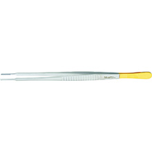 MILTEX EVANS Pelvic Dressing Forceps, 10" (25.4 cm), cross serrated tips, Carb-N-Sert. MFID: 6-165TC