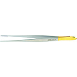 MILTEX CUSHING Dressing Forceps, 7" (17.8cm), Gutch handle, cross serrated tips, Carb-N-Sert, Tungsten Carbide. MFID: 6-166TC