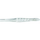 MILTEX Dressing Forceps, delicate pattern, lightweight with fenestrated handles, 5-1/2", serrated tips. MFID: 6-28XL