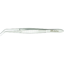 MILTEX 312A Dental Cotton (Perry) Pliers, angled, serrated tips. MFID: 66-312A