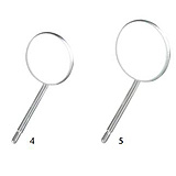 MILTEX Magnifying (Concave) Mirror, Size 5, Simple Stem, 1 dozen. MFID: 67-676/5