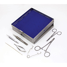 MILTEX Veterinary Microsurgery Instrument Kit (with Cassette & Mat). MFID: 6890